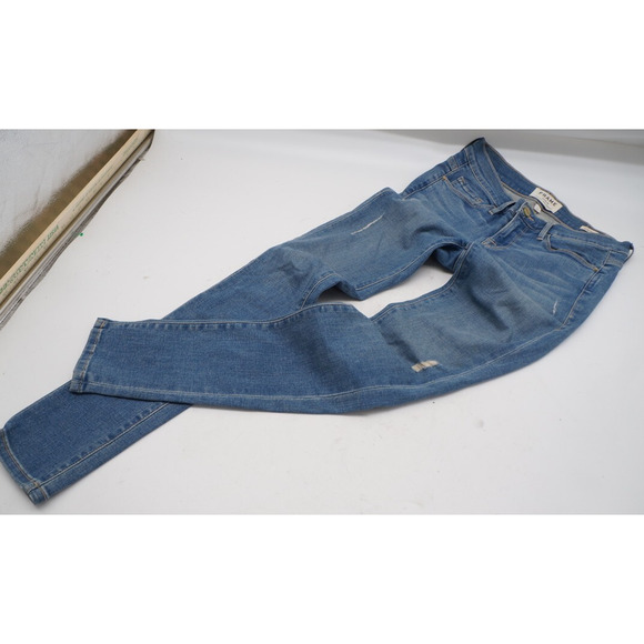 Size 26 - Frame Denim Women's Le Skinny De Jeanne Distressed Denim Jeans - Picture 3 of 11